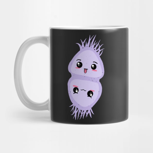 Cute Bacteria Microbes by labstud